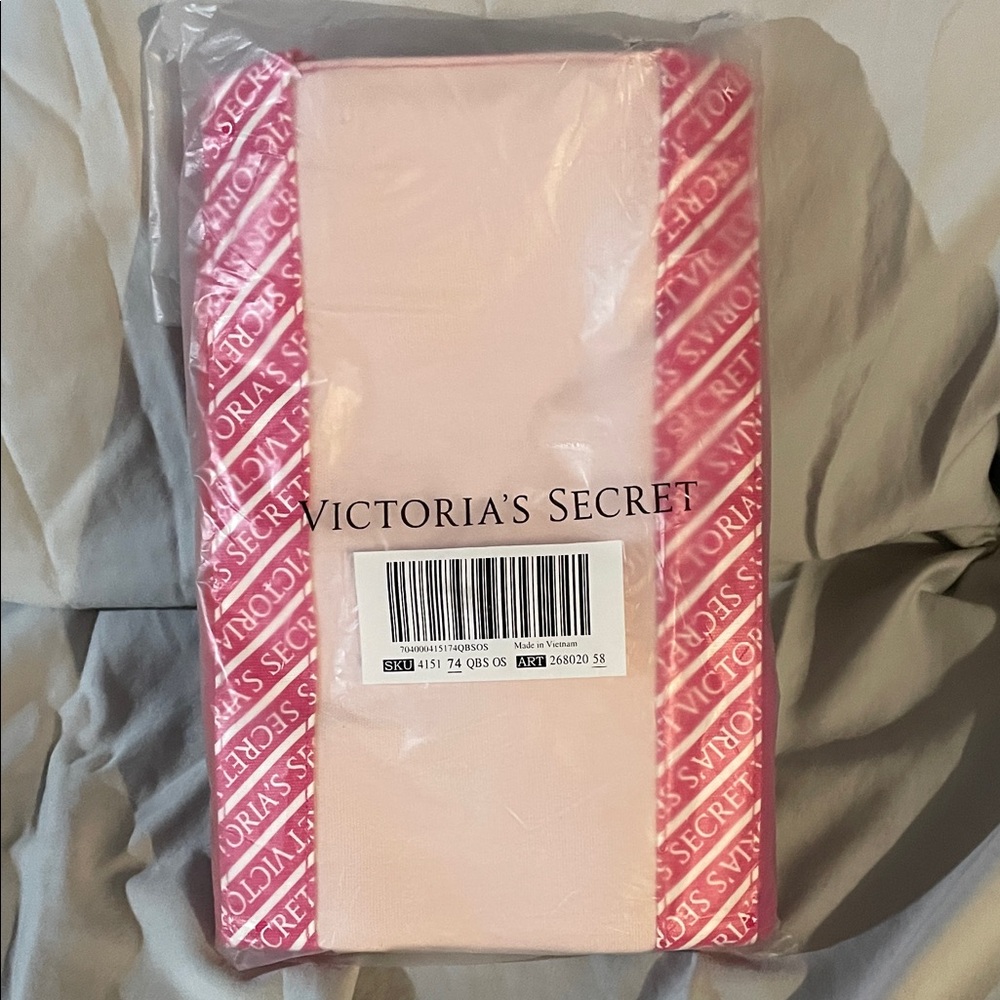 Victoria's Secret Pink and Hot Pink Logo Travel Bag